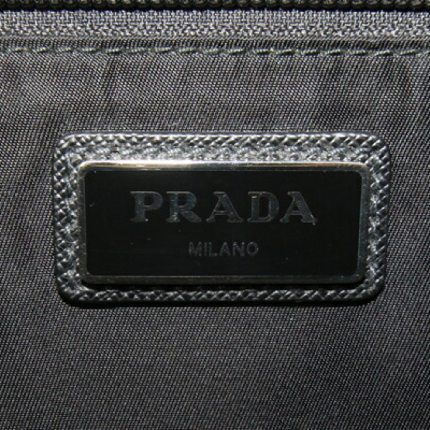 Prada Body Bag 2Vh038 Black Nylon Leather