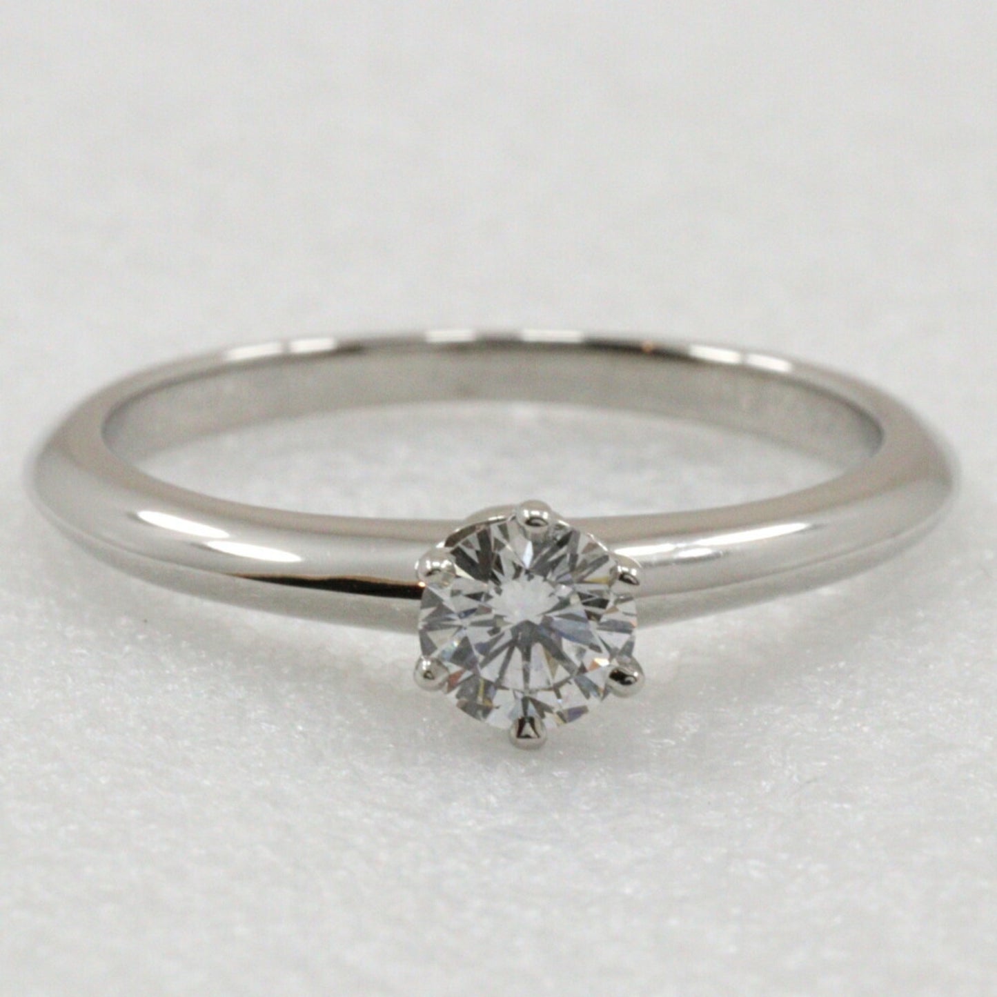 Tiffany & Co. Solitaire Size 9 Ring