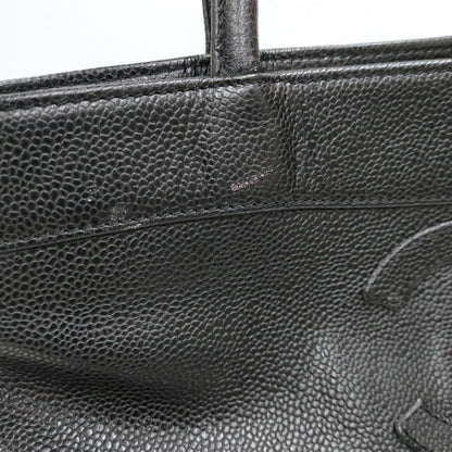 Chanel Caviar Skin Tote In Black