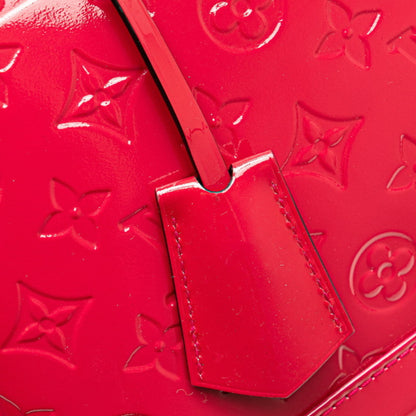 Louis Vuitton Monogram Vernis Alma Pm Handbag M91693 Rouge Grenadine Red Patent Leather