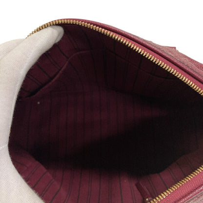Louis Vuitton M40827 Speedy Bandouliere 25 2-Way Shoulder Bag Monogram Empreinte Handbag Wine Red