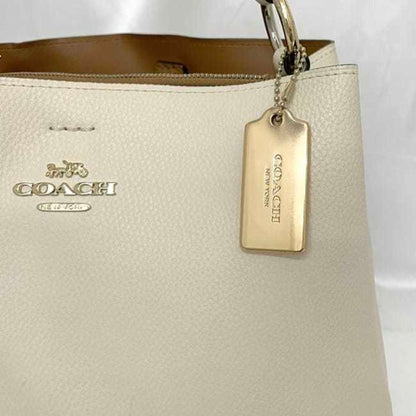 Coach 2Way Bag F-23331 White F34495 Leather Coach Crossbody Bucket