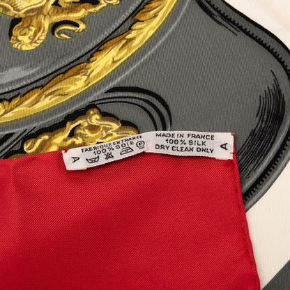 Hermes Herms Carr 90 Brides De Gala Ceremonial Bridle Scarf