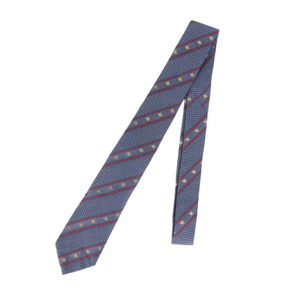 Gucci Bee Web Stripe Silk Tie