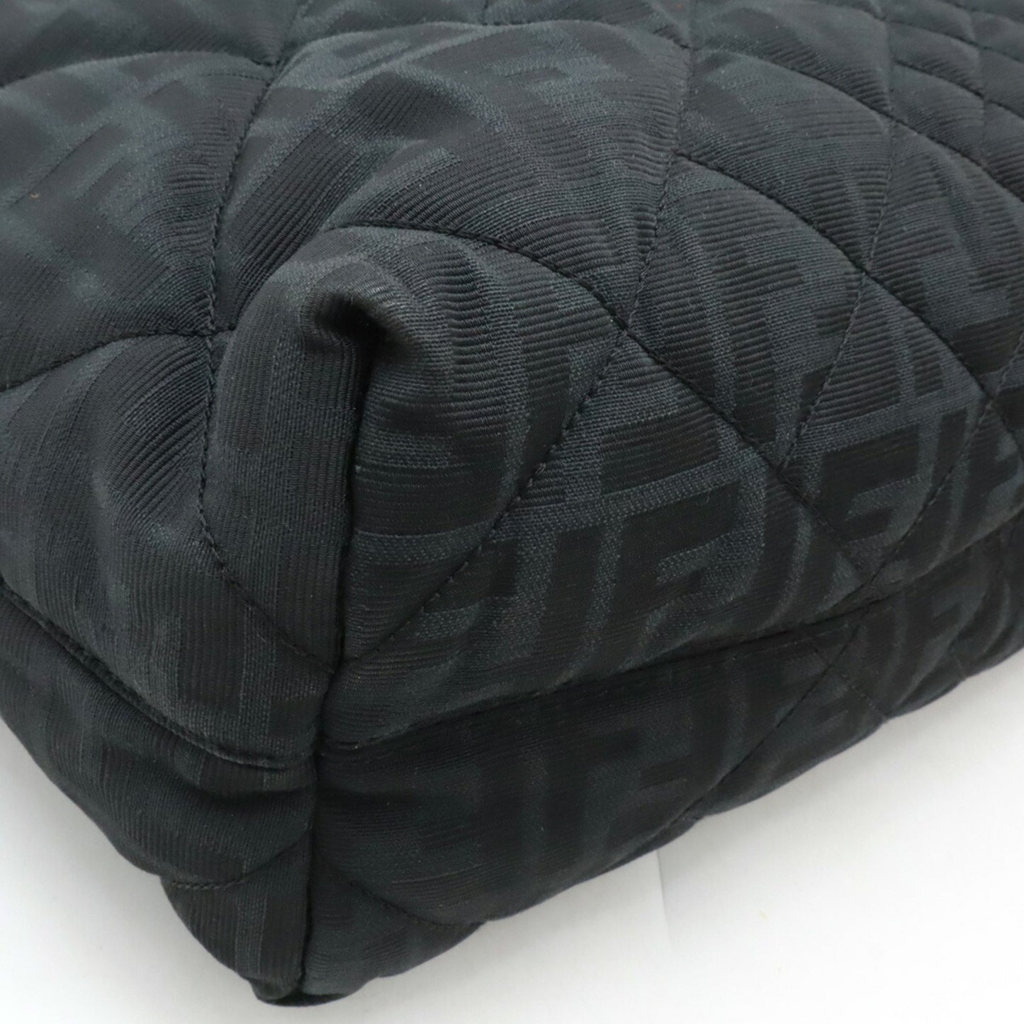 Fendi Zucca Pattern Quilted Tote Bag