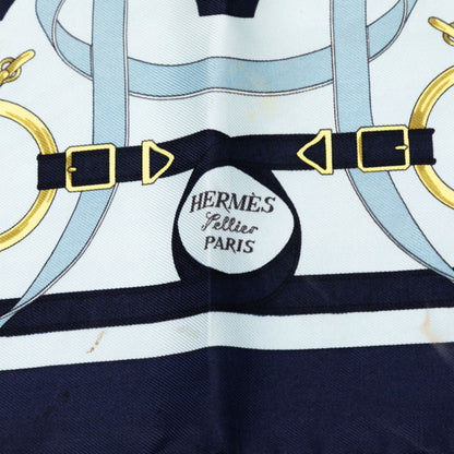 Hermes Herms Carr 42 Eperon D'Or Golden Spur Scarf