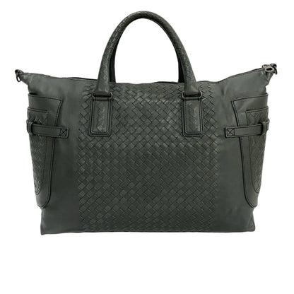 Bottega Veneta Intrecciato Leather 2-Way Shoulder/Boston Bag