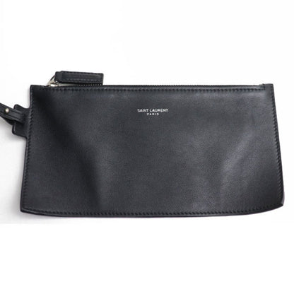 Yves Saint Laurent Rive Gauche Shoulder Bag White Black 669299-Faaaz-9024