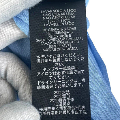 Gucci Gg Pattern Cashmere Blend Scarf Shawl Muffler Blue
