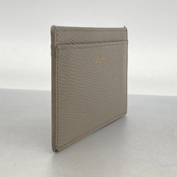 Celine Business Card Holder/Card Case In Grey Leather