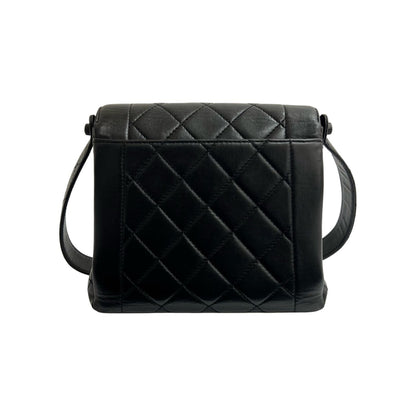 Chanel Diana Flap Matelasse Coco Lambskin Semi-One Shoulder Bag