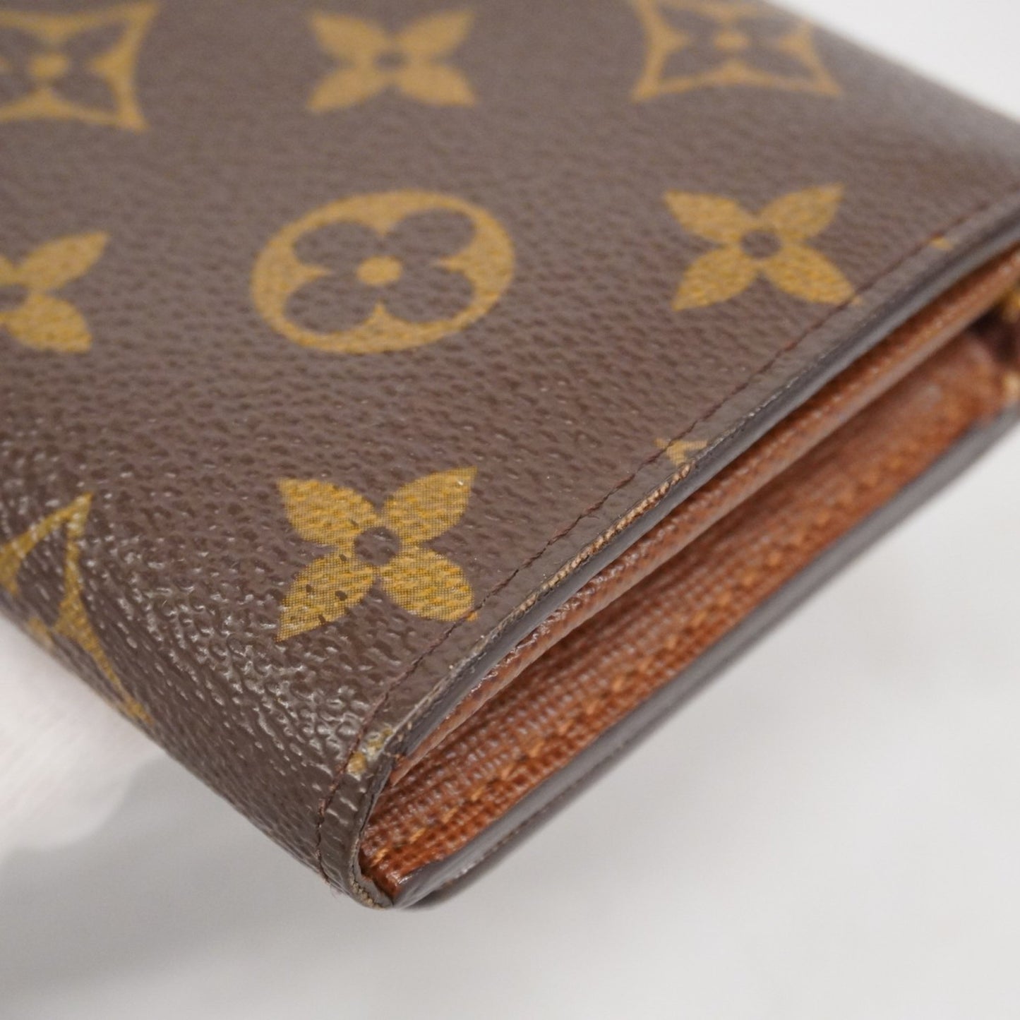 Louis Vuitton Monogram Porte Monnaie-Vieux-Tresor Wallet M61730 Brown