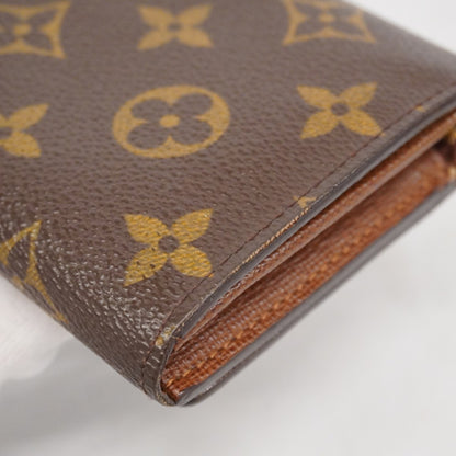 Louis Vuitton Monogram Porte Monnaie-Vieux-Tresor Wallet M61730 Brown