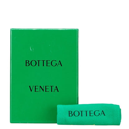 Bottega Veneta Maxi Intrecciato Cassette Business Card Case/Card Case/Pass Case In Black Leather