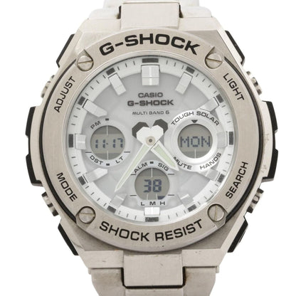 Casio Gshock Gsteel Gstw100 Series Watch (Gstw110D7Ajf) Silver Resin/Stainless Steel