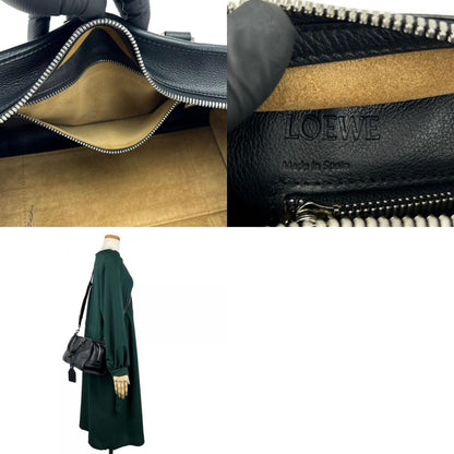 Loewe Handbag Amazona 28 Leather Black Anagram
