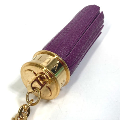 Louis Vuitton M65124 Tassel Ribbon Key Ring Bag Charm Keychain Leather