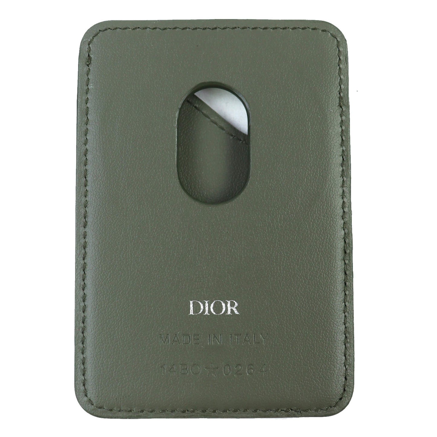 Christian Dior Dior Saddle Logo Magnet Gravity Leather Card Holder/Card Case