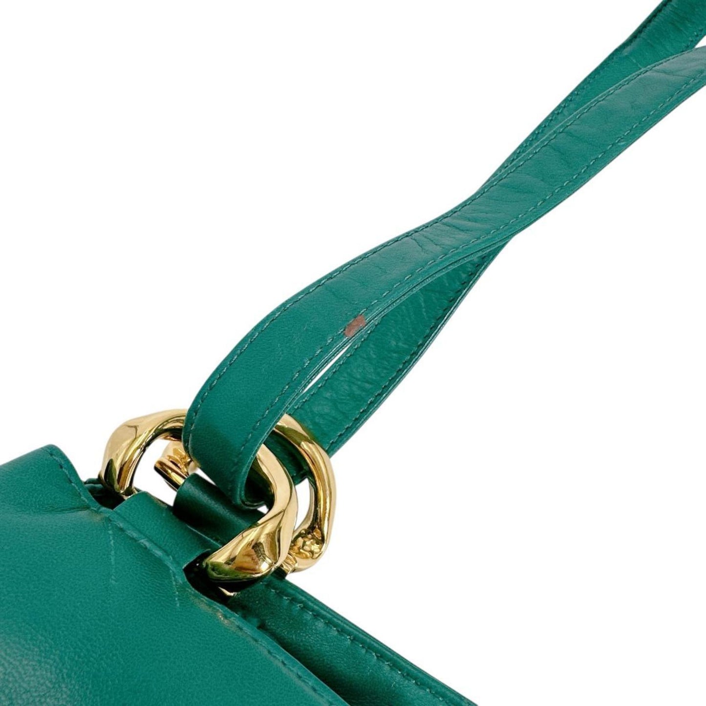 Loewe Anagram Leather One-Shoulder Bag 1846 Green