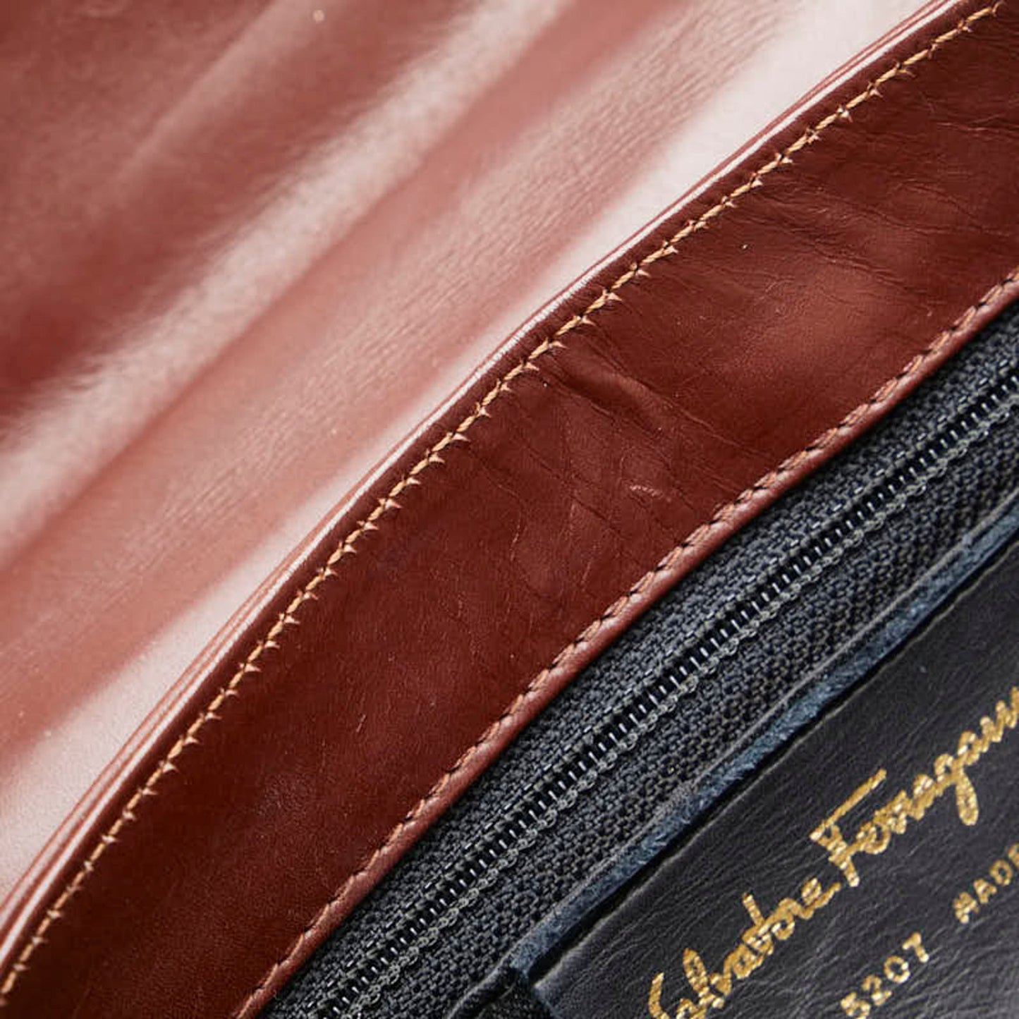 Salvatore Ferragamo Backpack Dq-211 5207 Brown Leather