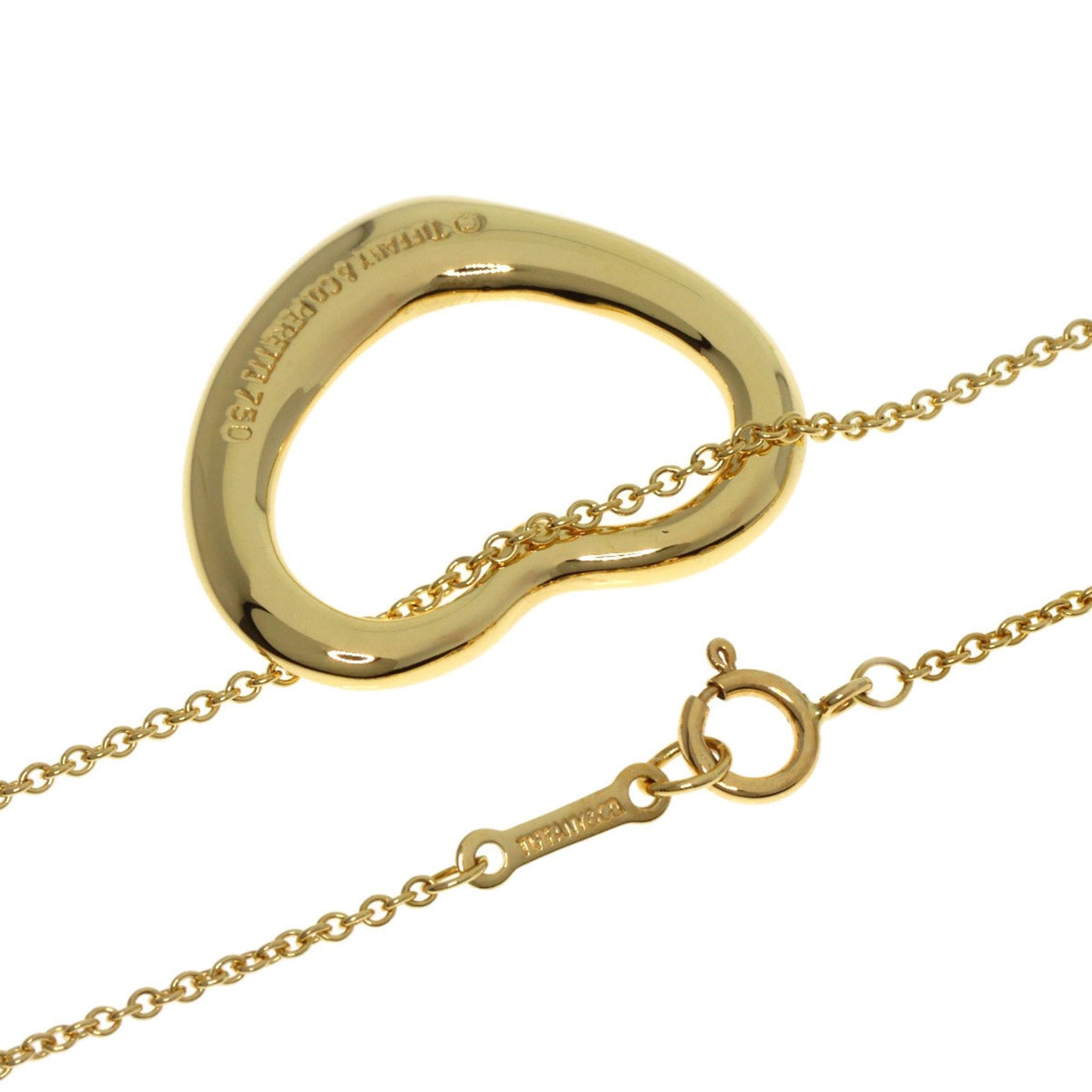 Tiffany & Co. Open Heart Necklace In 18K Yellow Gold