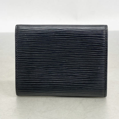 Louis Vuitton Epi Wallet/Coin Case Porte Carte Sample M63512 Noir