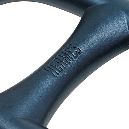 Herms Chaine D'Ancre Scarf Ring Navy Metal