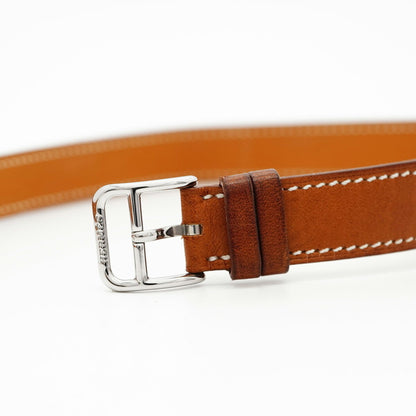 Herms H Watch Double Tour Hh1.210 White Dial