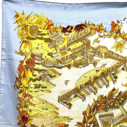 Hermes Carr 90 "Au Pays De Cocagne" (In Paradise) Silk Scarf