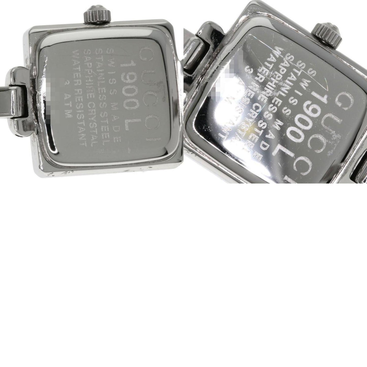 Gucci 1900L Square Face Watch Stainless Steel/Ss