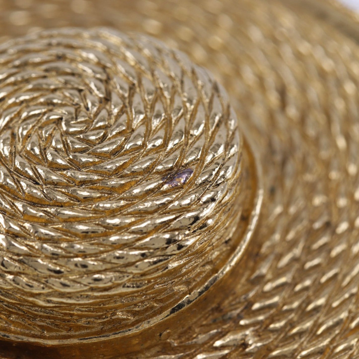 Chanel Straw Hat Brooch