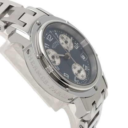 Herms Cl1.310 Clipper Chronograph Watch In Stainless Steel/Ss