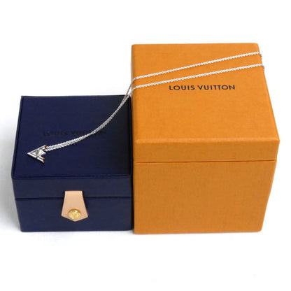 Louis Vuitton Louis Vuitton K18Wg White Gold Pendant Lv Volt One Pm Necklace Q93806 Diamond 6.1G