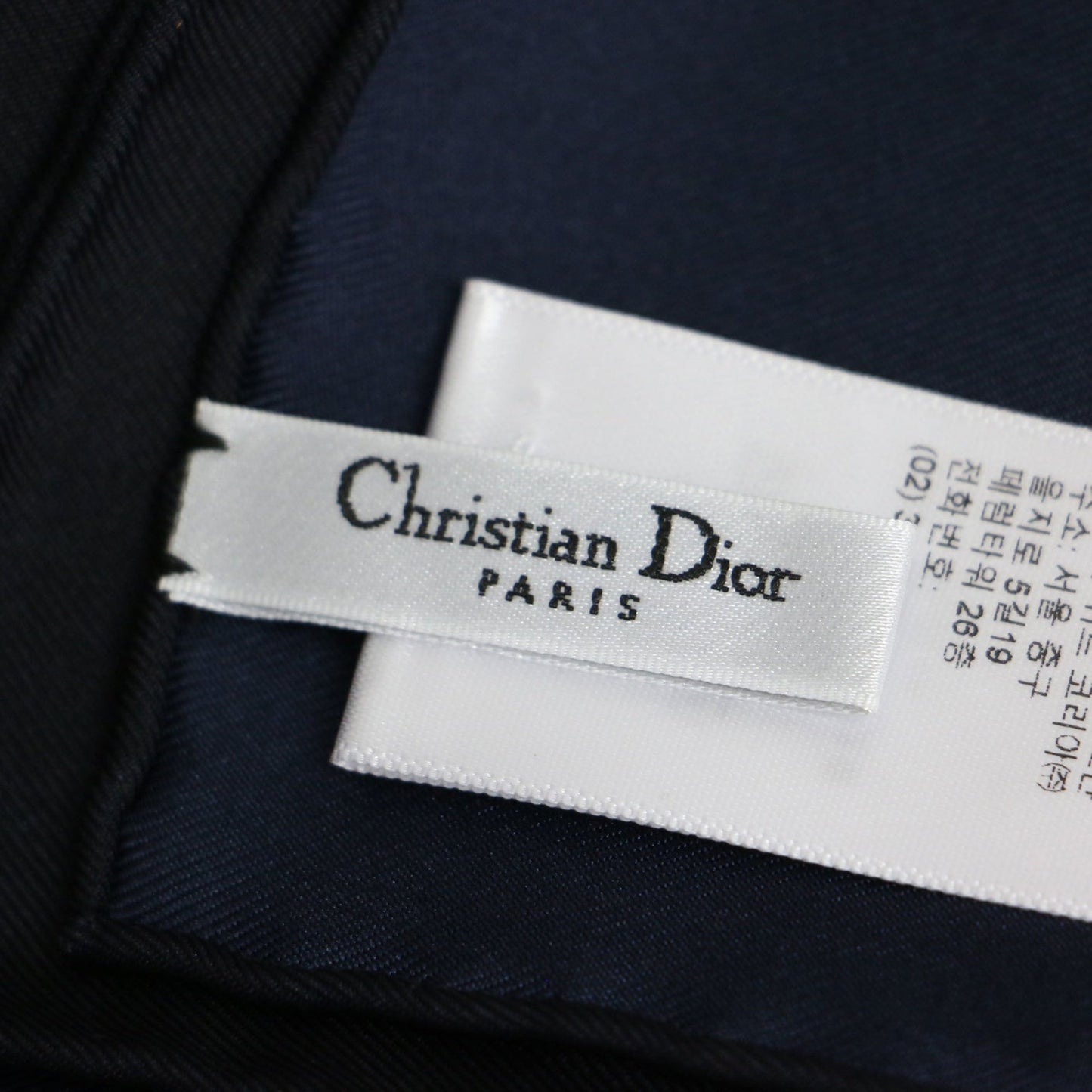 Christian Dior 22 D-Constellation Print Silk Scarf/Muffler In Black