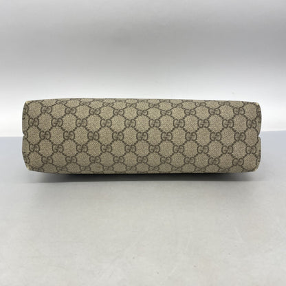 Gucci Gg Supreme Tote Bag 211138 Brown White