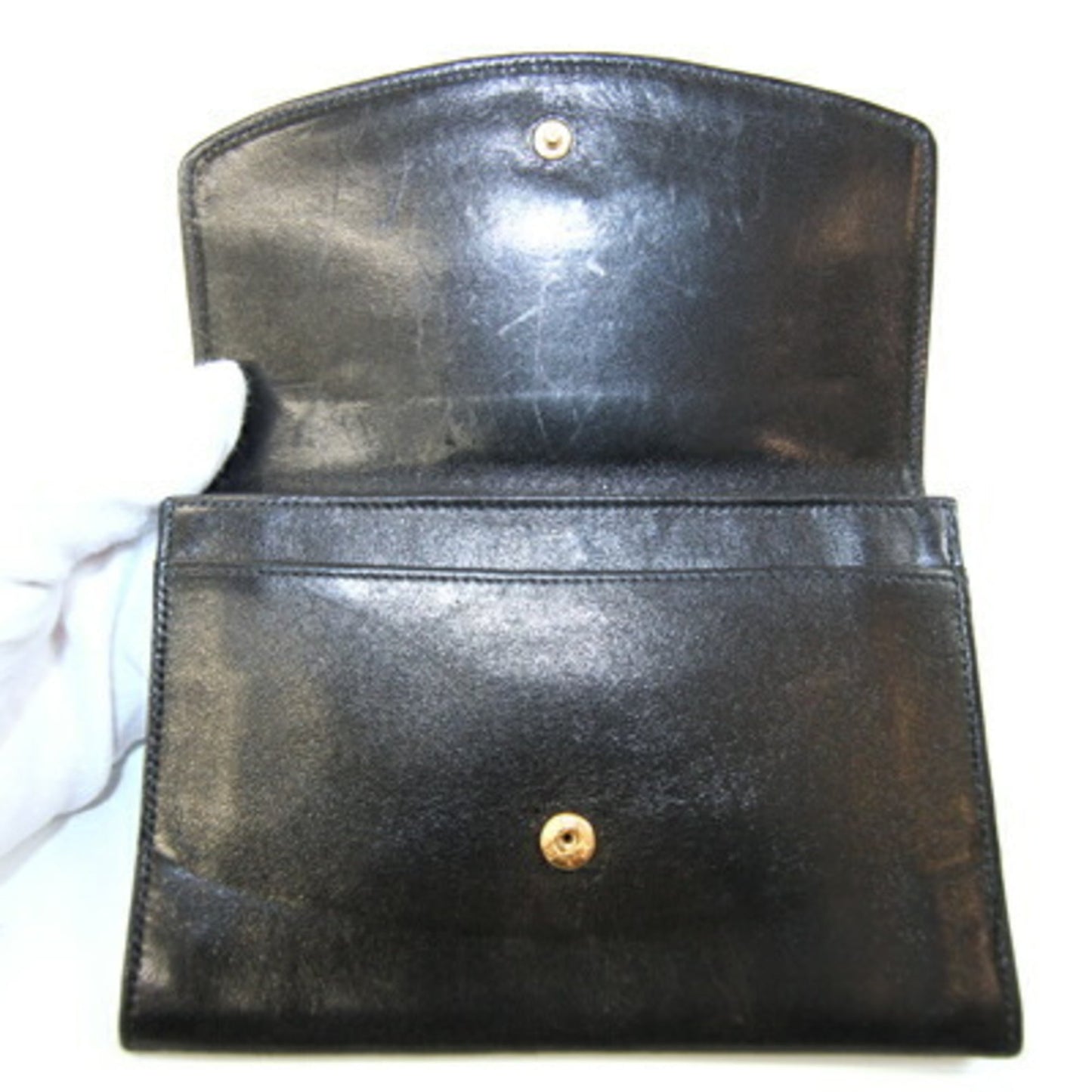 Chanel Coco Mark Black Lambskin Bifold Wallet