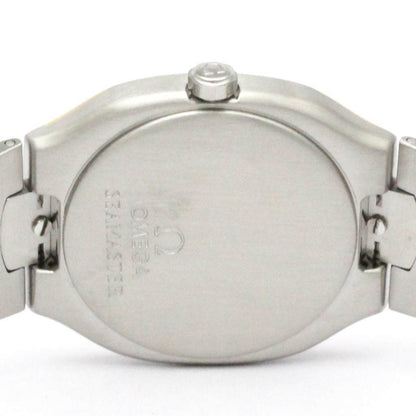 Omega Seamaster Polaris Day Date 18K Gold Steel Watch 396.1022 Polished