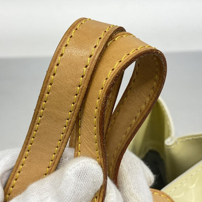 Louis Vuitton Vernis Reed Pm Handbag M91336 Pearl