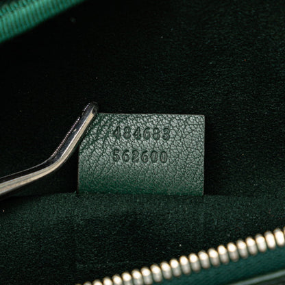 Gucci Bijou Stone Body Bag Waist 484683 Moss Green Multicolor Leather