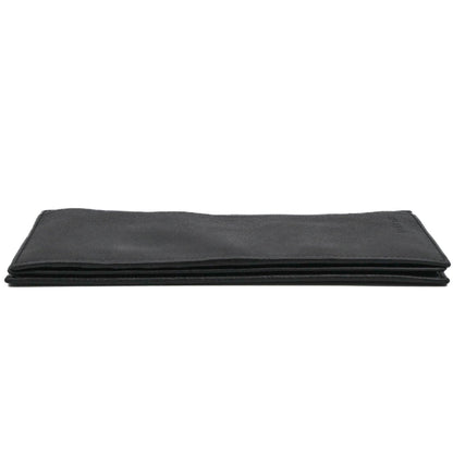 Bvlgari Classico Long Wallet Billfold Black Leather