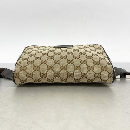 Gucci Waist Bag Gg Canvas 449174 Brown