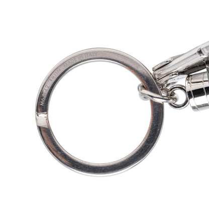 Louis Vuitton Porte-Cls Cube Charm Keychain Bag M67142 Silver Metal