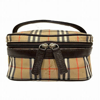 Burberry Nova Check Pouch Vanity Bag Handbag