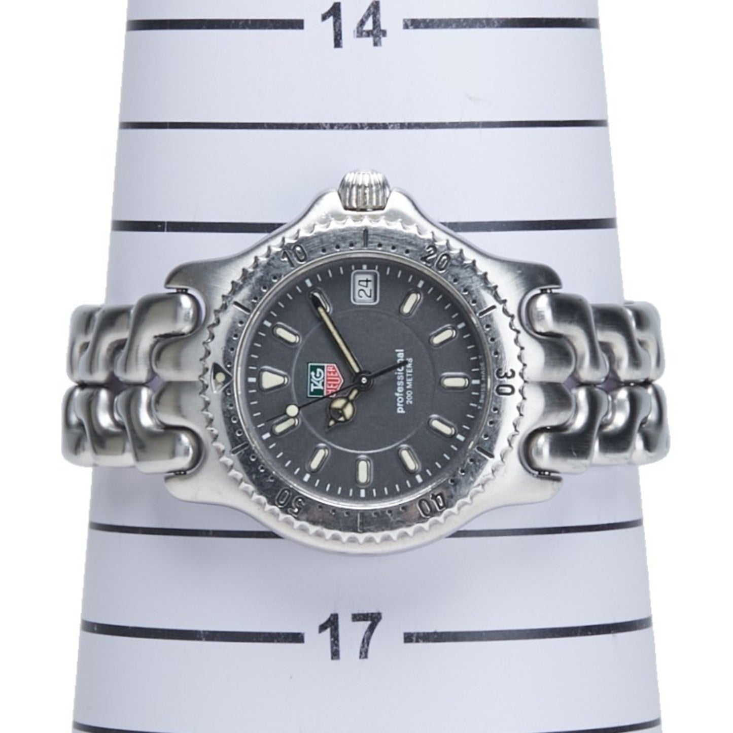 Tag Heuer Cell Watch Wg1213-Ko Quartz Gray Dial Stainless Steel Boys' Heuer