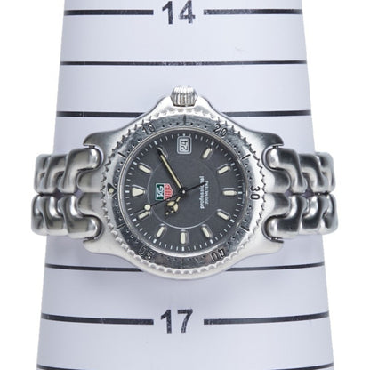 Tag Heuer Cell Watch Wg1213-Ko Quartz Gray Dial Stainless Steel Boys' Heuer