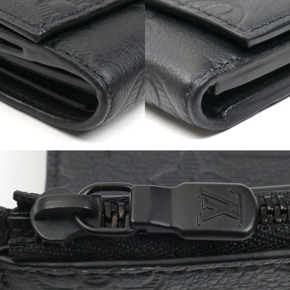 Louis Vuitton Victor Wallet Compact Tri-Fold Monogram Shadow Black M12635