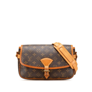 Louis Vuitton Monogram Sologne Crossbody Shoulder Bag M42250 Brown Leather