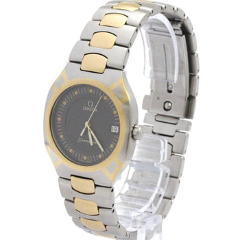 Omega Seamaster Polaris 18K Gold Steel Watch 396.1022 Polished