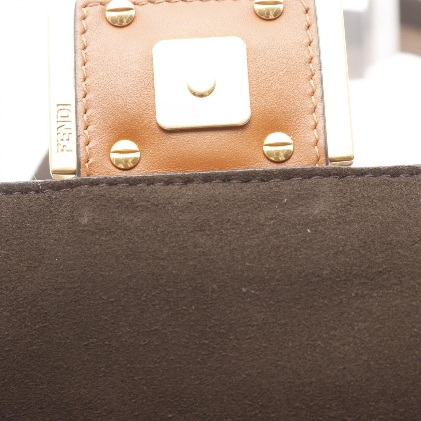 Fendi Flat Baguette Shoulder Bag