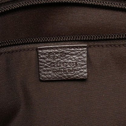 Gucci Gg Pattern Shoulder Bag Canvas Leather